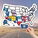 RV State Map Sticker - 11