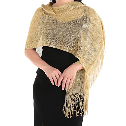 Aster Sparkling Metallic Shawls and Wraps for Evening Dresses with Buckle Women Shawls and Wraps for Party Bride Bridesmaid4