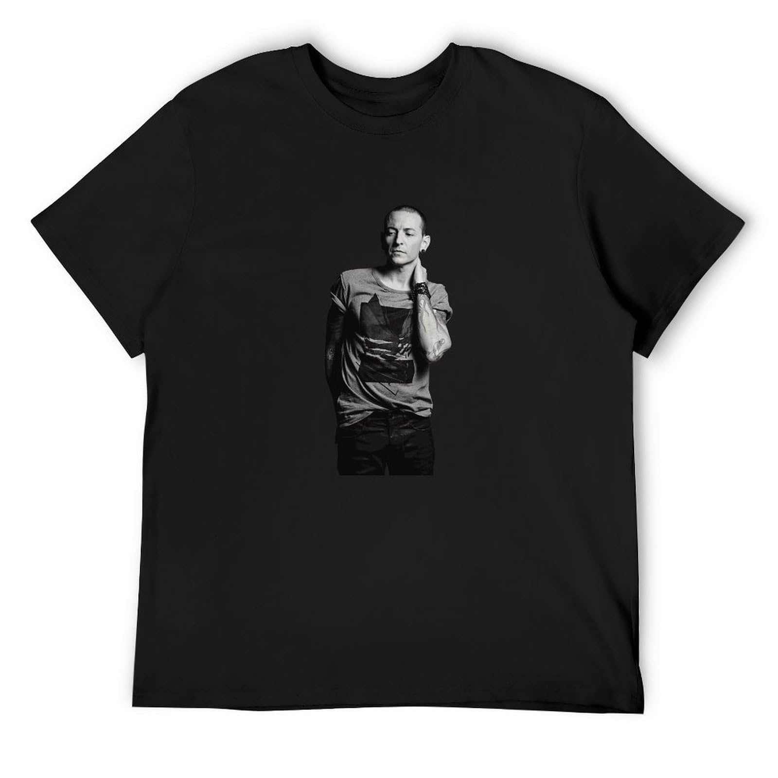 Diyilu Men's Black Chester Bennington - Tee T Shirt Gift Band M