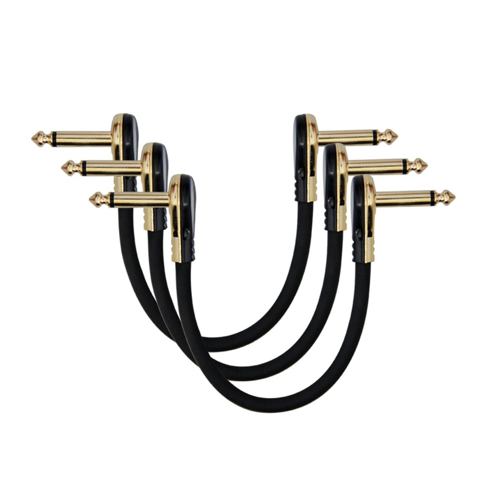 kabel audio do gitary Kable Krosowe Gitarowe Kątowy Kabel Gitarowy 1/4 Do Pedałów Efektów Gitarowych (Color : 3PCS-30CM)