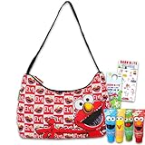 Sesame Street Shoulder Bag Set - Bundle with 4 Finger Paints, Carrying Bag Plus More | Sesame Street Purse for Women