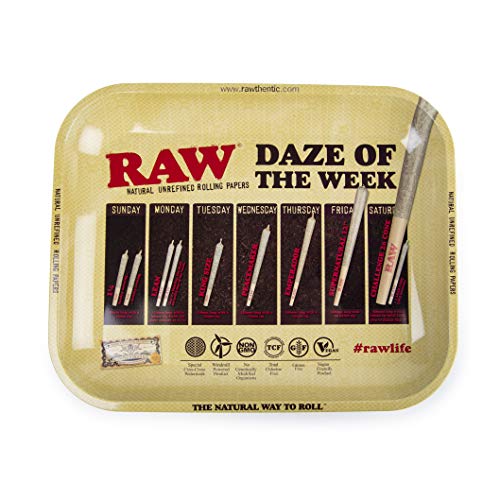 RAW Daze Of The Week Metal Rolling Tray (Large 13.5