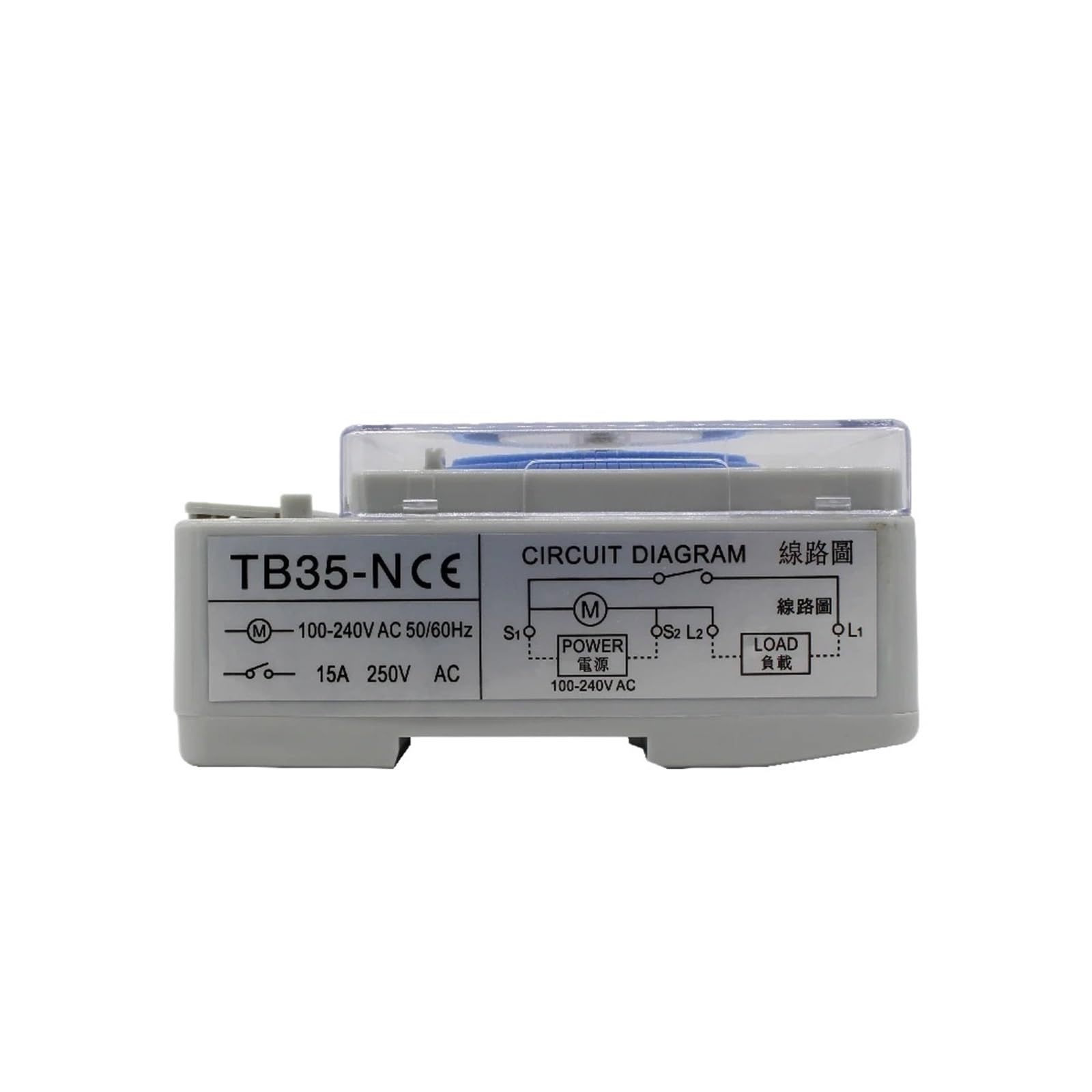 TB35N 100-240V 15A DIN-Schienen-Warmwasserbereiter programmierbare Zeitschaltuhr Zeitregler Mechanische Zeitschaltuhr