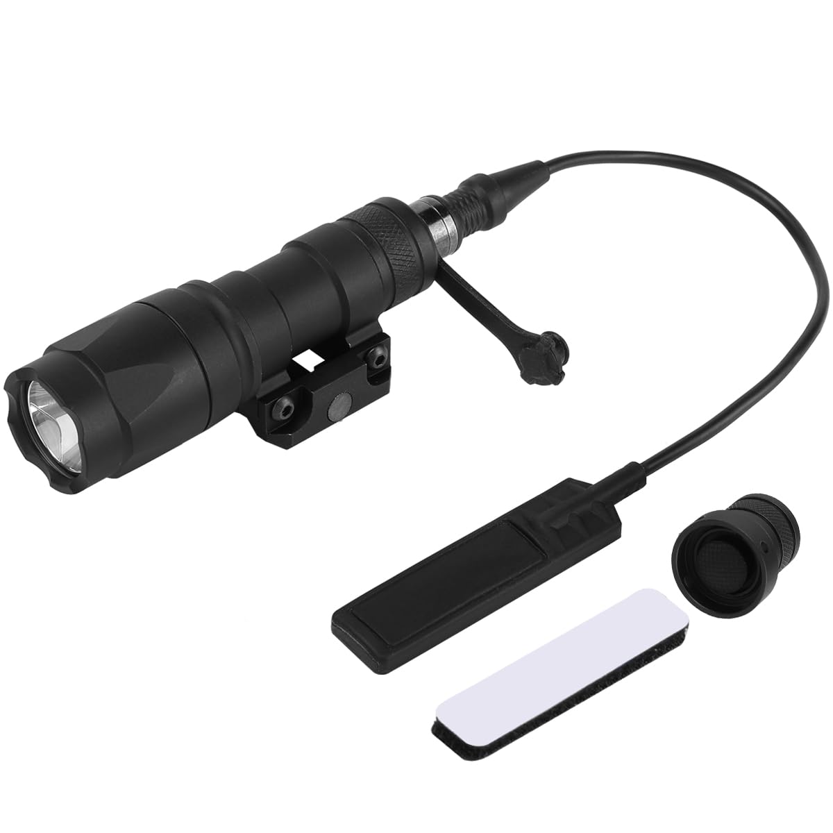Phoking Tactical Flashlight Rifle Weapon Light M300A -Mini LED Tactical Light with Pressure Switch, 400 Lumens Flashlight for Picatinny Rails