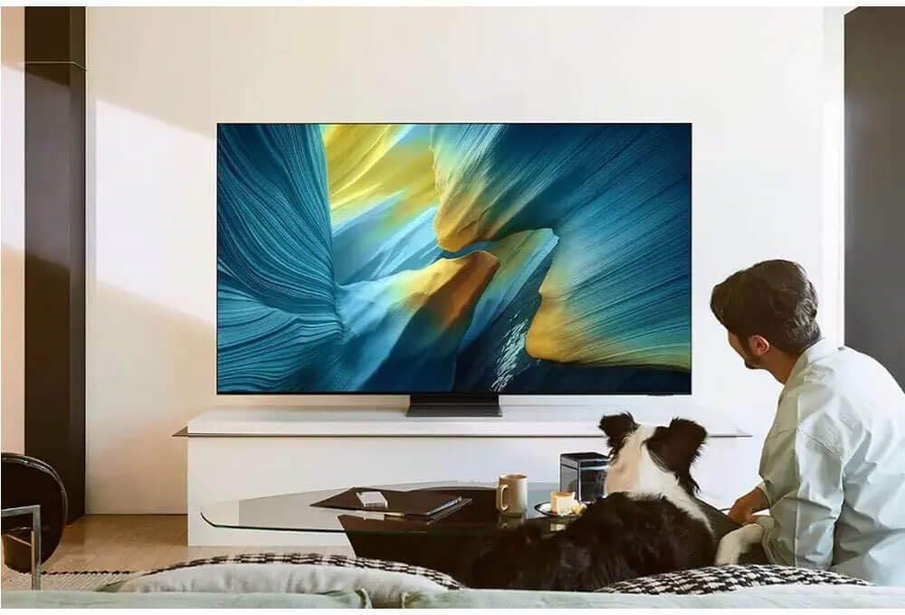 Samsung 83 Inch Class OLED 4K S95F Vision AI Smart TV (2025) – Dolby Vision – HDR10+ – 144Hz – Wi-Fi 6E – Voice Remote – HDMI Cable + 24 Month CPS Warranty + Streaming Bundle