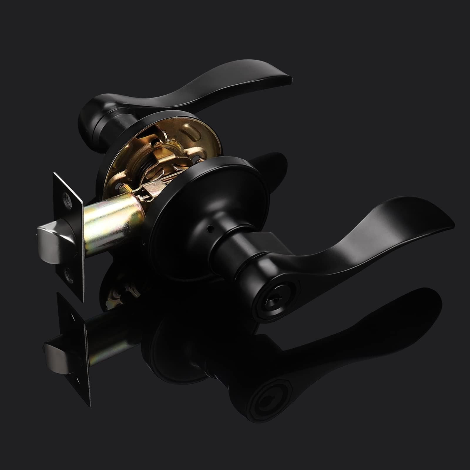 Probrico Black Entry Knobs - Keyed Alike Lockset -8