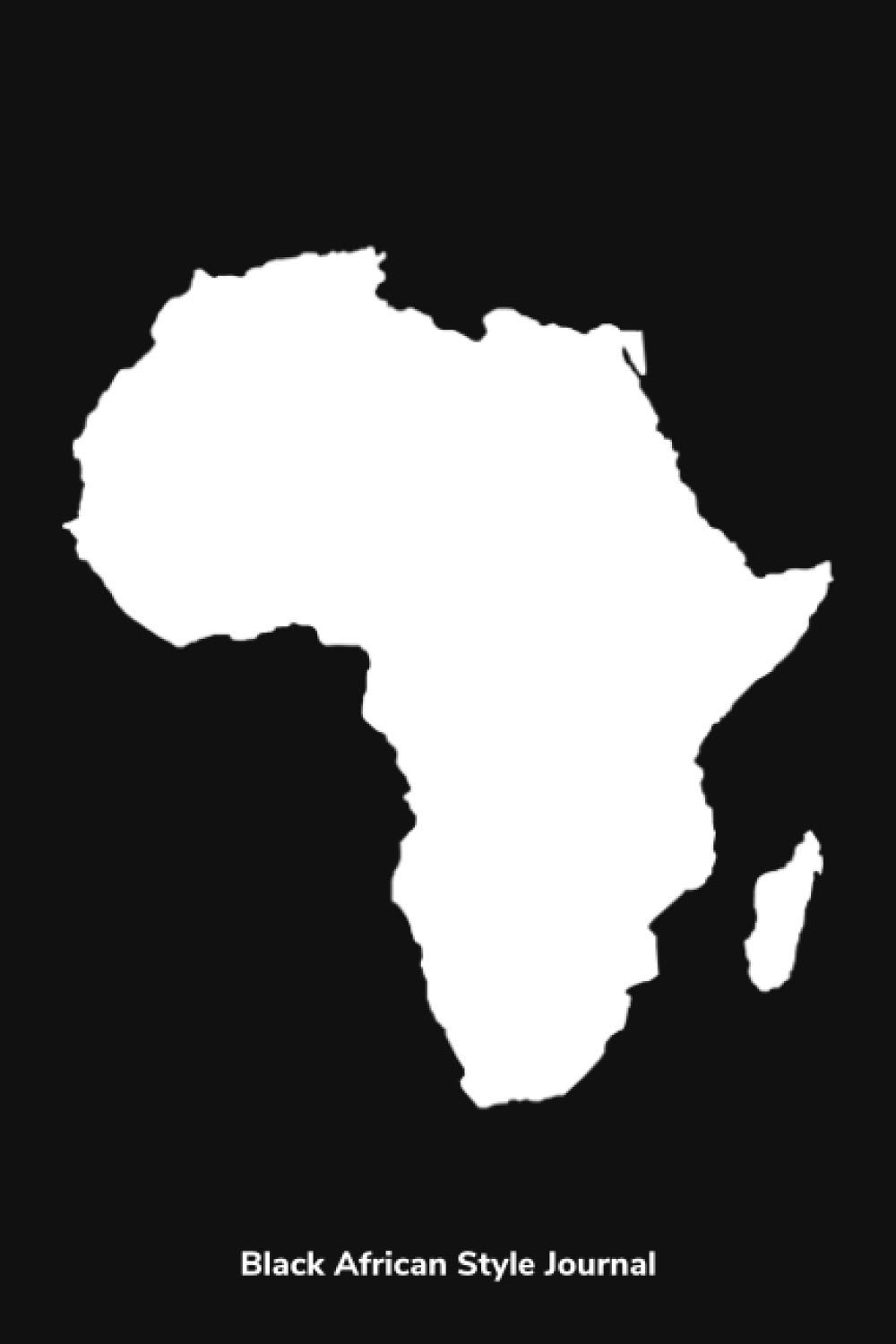 Black African Style Journal: 120 Page Blank Lined Notebook