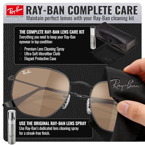 Image of Ray-Ban RB3548N HEXAGONAL FLAT LENSES Square-Round Shape Sunglasses for Men & Women with Official Eyewear Kit