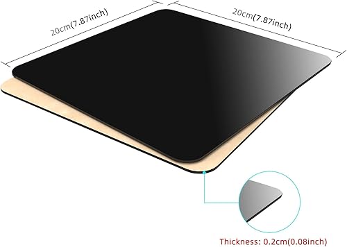 Miniatura 2 de PULUZ Tablero de fondo de pantalla reflectante de acrílico de 8 x 8 pulgadas para fotografía de fondo, tablero de exhibición para productos
