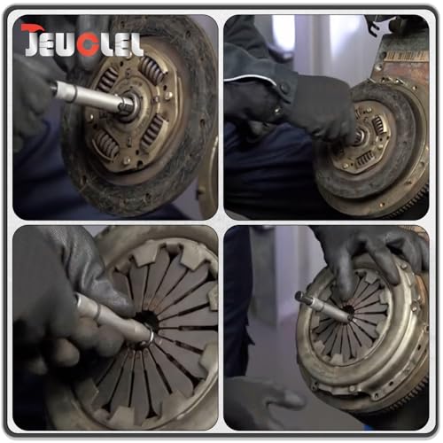 Image of 11PCS Universal Clutch Alignment Tool Kit, Heavy Duty Metric Clutch Plate Alignment Tools with 3 Spindles, Clutch Centering Tool Set for Clutch Disc Alignment, Flywheel Pilot Hole Tool