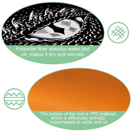 Alfombrillas de cocina absorbentes VAPOKF lavables para suelos secos y sin manchas 6