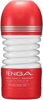 TENGA TOC-203 Rolling Head Pre-Lubricated Male Masturbator Vacuum Cup with Powerful Suction Red