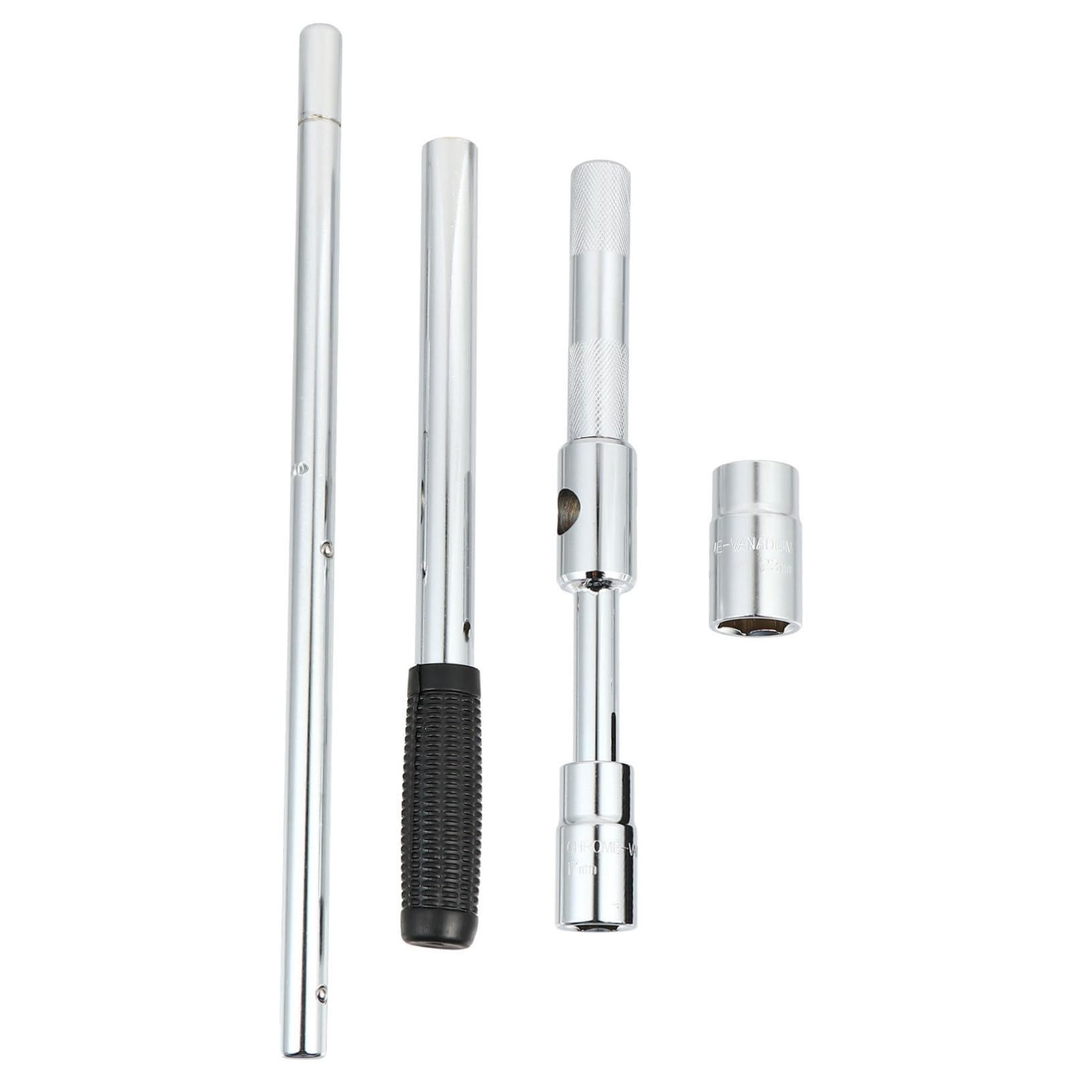 PRETYZOOM Ergonomic Carbon Steel Tire Wrench 4 Way Lug Nut Wrench Compact Design for Car Maintenance