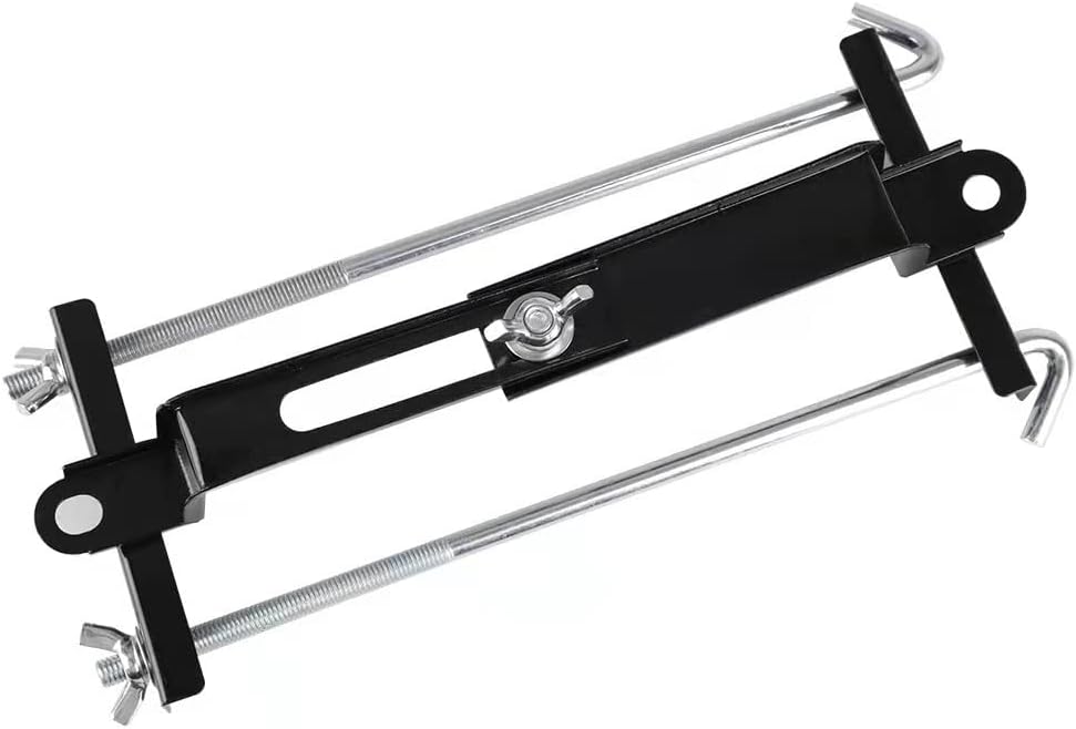 binifiMuxAdjustable Battery Holder Down Kit, Battery Tie Down Kit,Universal Battery Crossbar J Bolt Battery Hold Down Bracket,Stainless Steel J Bolt Sets Car Battery Holder,Battery Tie Down Holder