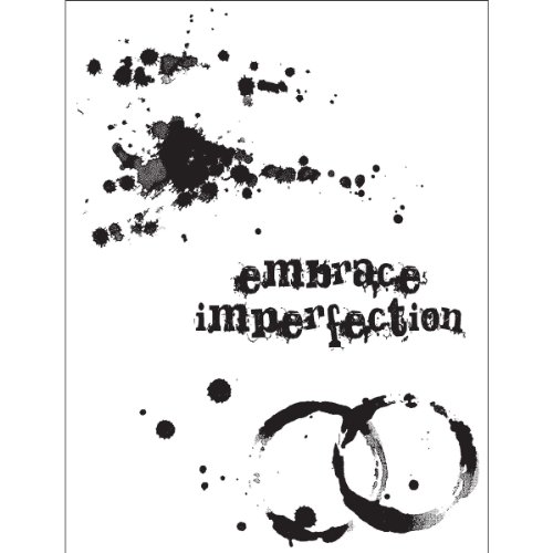 Stampers Anonymous Tim Holtz Cling Rubber Stamp Set, 7-Inch by 8.5-Inch, Spills and Splatters