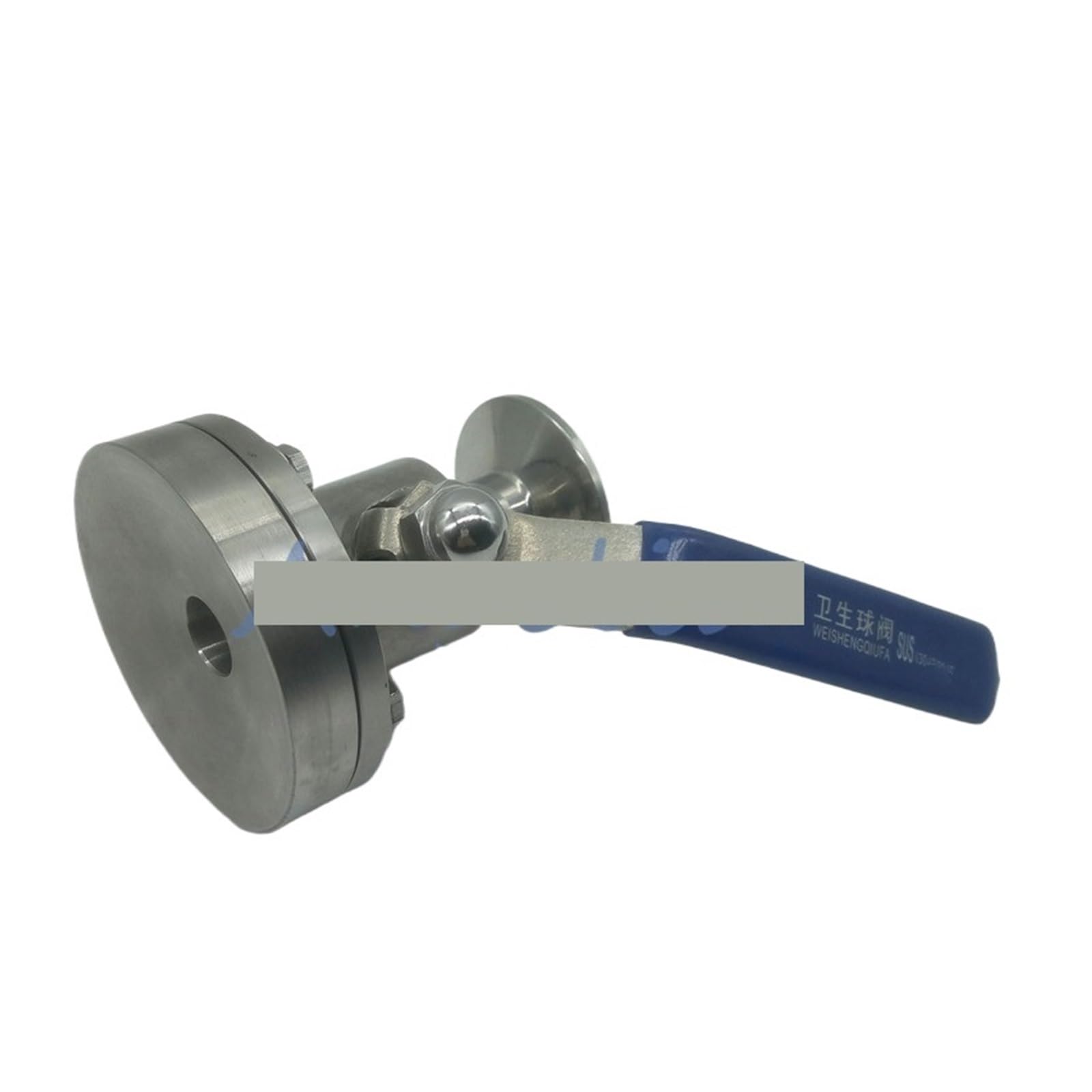 2" Stainless Steel 304 Sanitary Tank Bottom Ball Valve Tri-Clamp OD 64mm