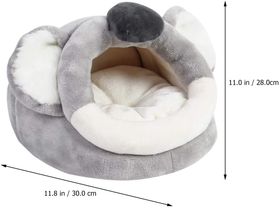 balacoo Cozy Guinea Pigs House Cave Bed Warm Pet Nest for Hamsters Small Animals Soft Cartoon Design Easy Access Thickened Warmth for Play Rest