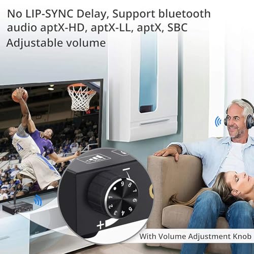 Convertidor de audio óptico a RCA con Bluetooth para conectar la televisión a altavoces 3