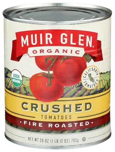 Muir Glen Crushed Fire Roasted Canned Tomatoes, 28 oz.