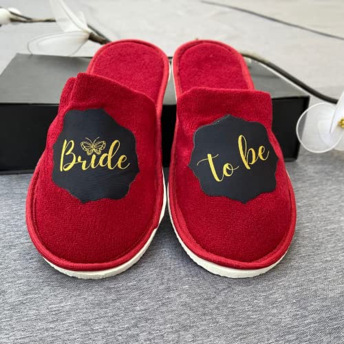 Image of BRIDE TO BE Home Slippers For Women And Props For Wedding Shoot & Gifting