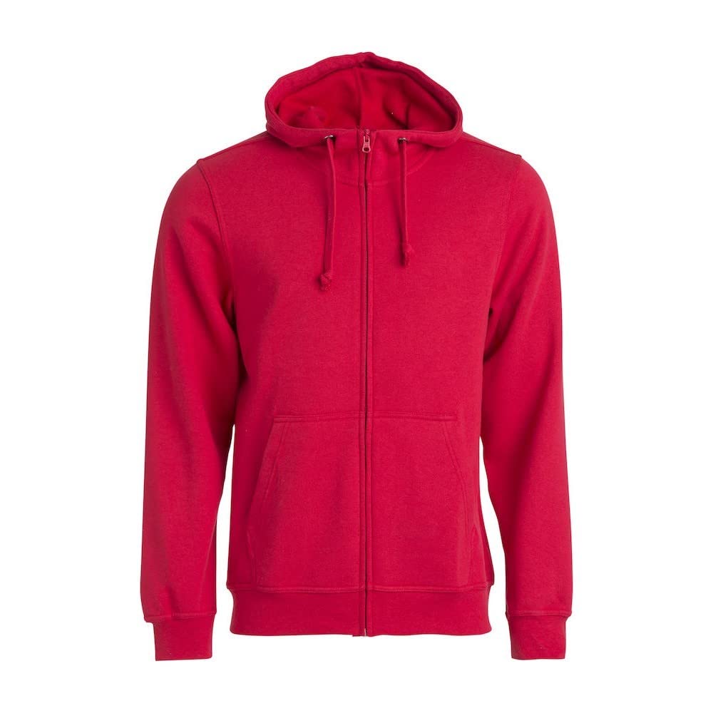 Clique Men's Red Basic Full Zip Hoodie (Xl) (Red)