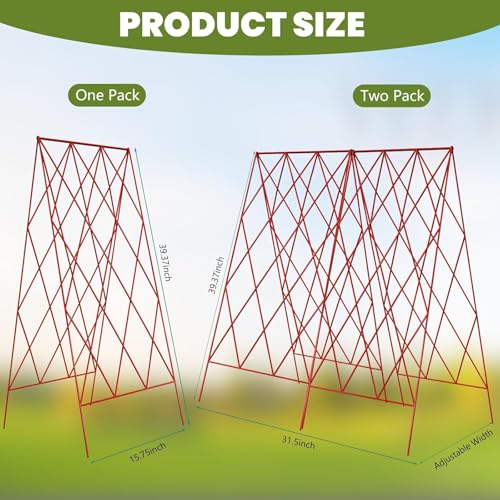 Treillis de concombre pliable gain de place pour petits potagers surélevés - 7