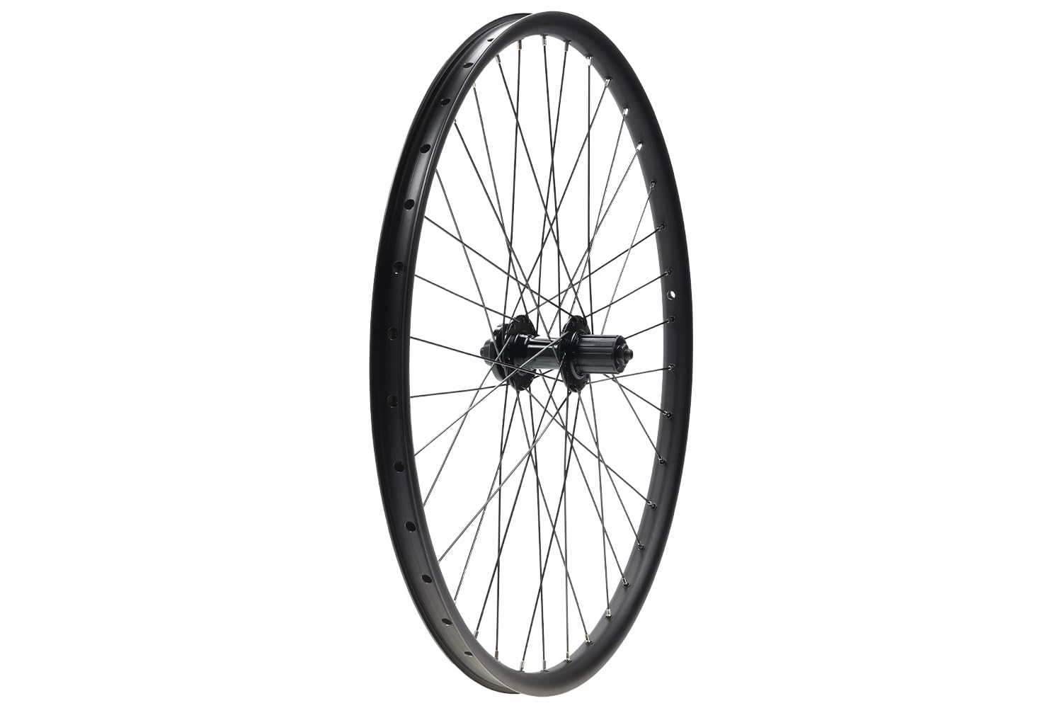 27,5 Zoll Hinterrad MTB Felge 26-584 36 Loch Tubeless Ready Disc 6-Loch für 7/8/9/10-fach Kassette schwarz