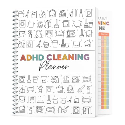 ADHD Cleaning Planner for Adults - Undated Daily Weekly Monthly