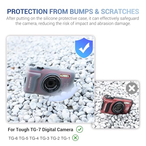 JJC funda de silicona para cámara Olympus TG-7 miniatura 2