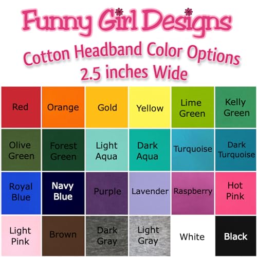 Personalized Embroidered FIELD HOCKEY Cotton Stretch Headband With Your Custom Name3