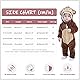 COOKY.D Neugeborenen Baby Mädchen Jungen Kapuzen Overall Bodysuit Herbst Winter Warm Flanell Tier Outfit Pyjama Kostüm 6-12 Monate, Dunkelbraun AFFE