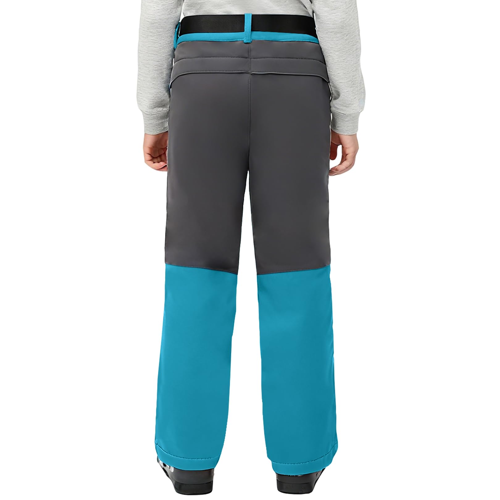Pantalon de ski en polaire Softshell pour enfants imperméable coupe-vent chaud avec poches à fermeture éclair