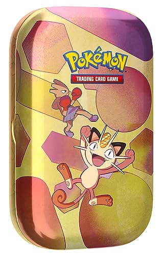 Pokémon TCG: Scarlet &amp; Violet—151 Mini Tin – Meowth (2 Booster Packs, 1 Coin &amp; 1 Art Card)