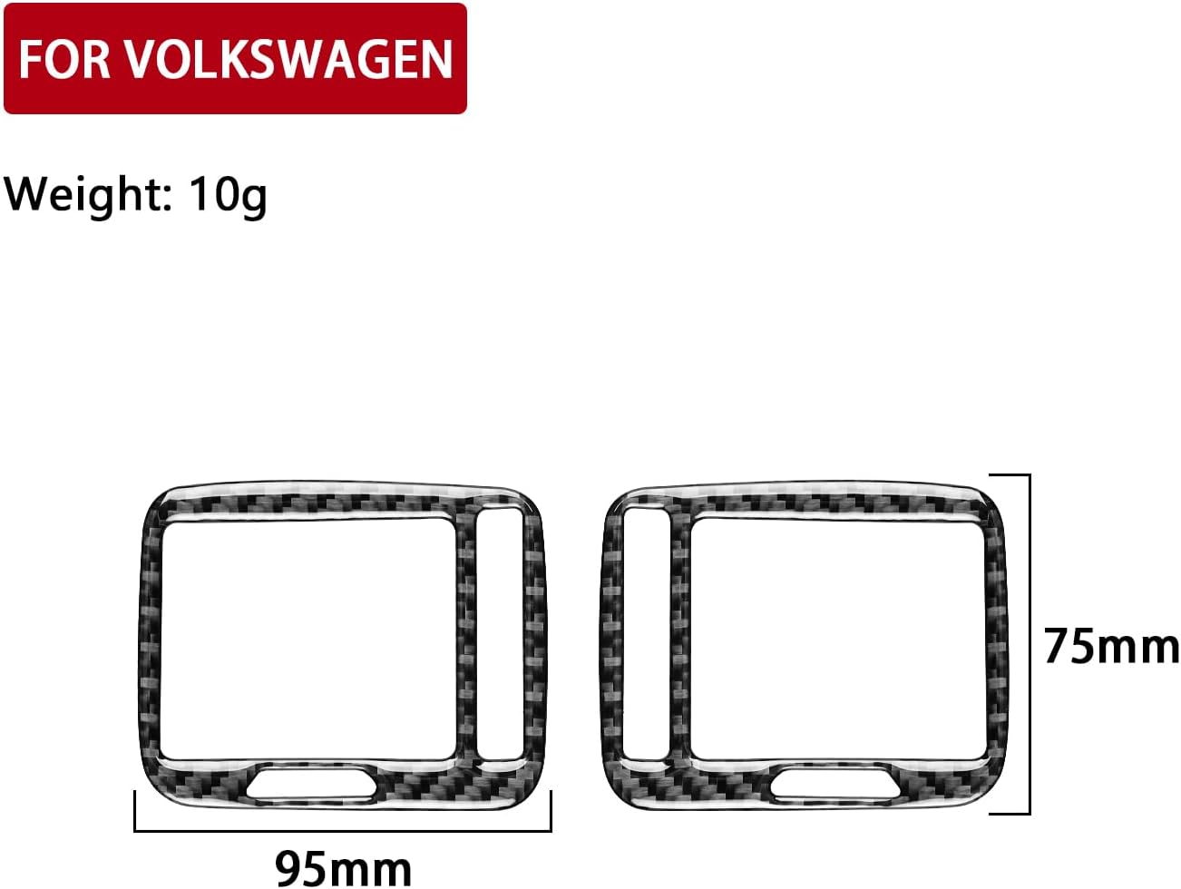 Car Dashboard Side Air Vents 2pcs Decals Carbon Fiber Accessories Protections Stickers Compatible with Volkswagen Passat B5 2001 2002 2003 2004 2005