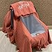 Personalized Baby Car Seat Covers, Custom Name Carseat Cover with Canopy and Breastfeeding Cover, Newborn Cotton Car Seat Cover Dustproof Privacy for Infant Unisex