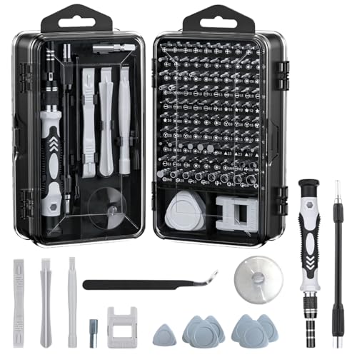 Image of Dyazo 115-in-1 Precision Screwdriver Set | Professional Magnetic Wrench Bits Repair Tool Kit with Portable Case for Electronics, Mobile, Laptop, PC, Watch, Game Console & DIY Household Repairs (Black)