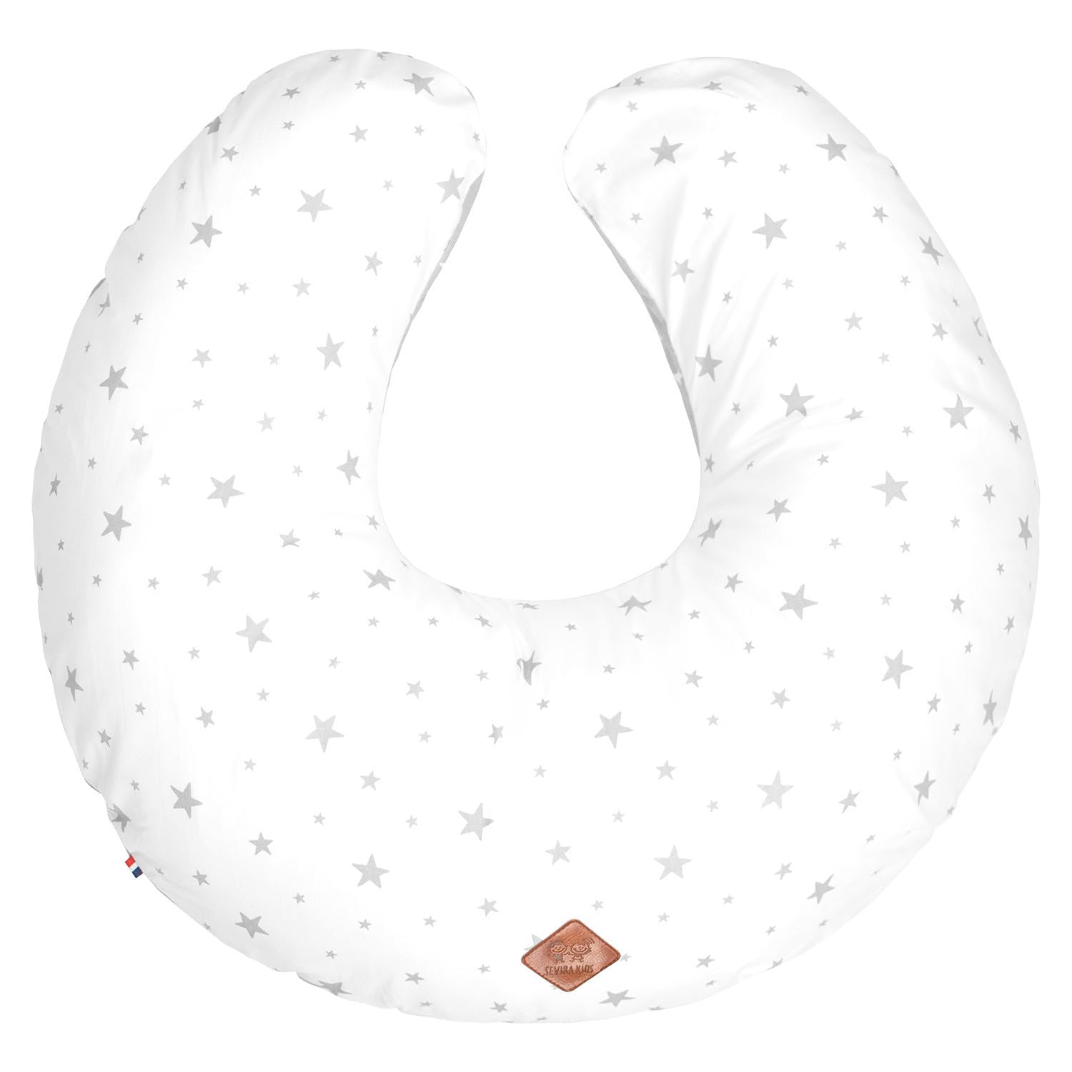 Sevira Kids - Cojín de lactancia ergonómico + funda, Stella Made in France