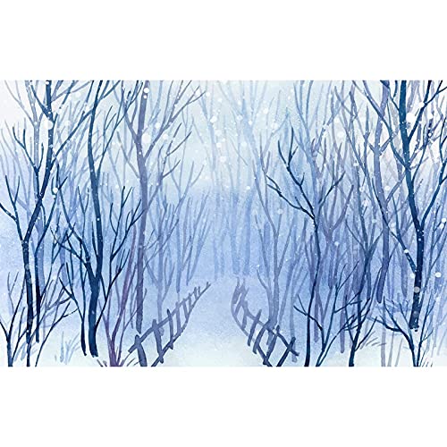 Stickers muraux Magic-Stick forêt d'hiver pose sans colle - 3