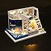 Flever Dollhouse Miniature DIY House Kit Creative Room with Furniture for Romantic Valentine's Gift-Sound of The Sea