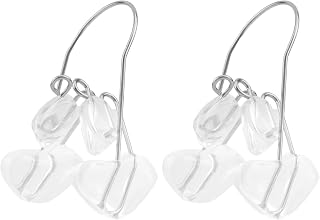 2pcs Nose Shaper Clips, Pain Free Transparent Silicone Reshape Up Lifting Straightener Ideal Wide Nose Pincher Slimmer Shaper Retainer Expander Opener Clips Tape for Women and Men