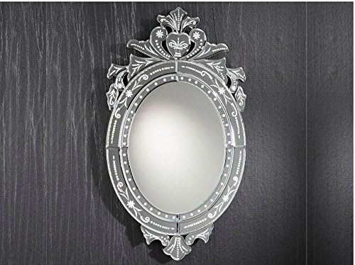 Hogar Decora Venetian MIDAS Mirror with Carved Floral Motifs 70 cm