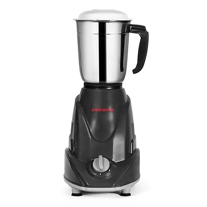 Camygold Mixer Grinder for Kitchen - 1 Jars 500 Watt Mixie - Wet Grinder & Blender for Milkshake, Smoothie, Puree -Stainless Steel Blades(CMG_114-AS_S)