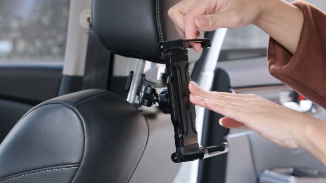 LYFPOOM Support Tablette Voiture Appuie-tête - Bras Flexible Pour IPad Pro, Switch, Smartphone 6 à 15,6 Pouces