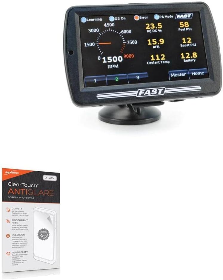 BoxWave Screen Protector Compatible with Fast XFI eDash - ClearTouch Anti-Glare (2-Pack), Anti-Fingerprint Matte Film Skin