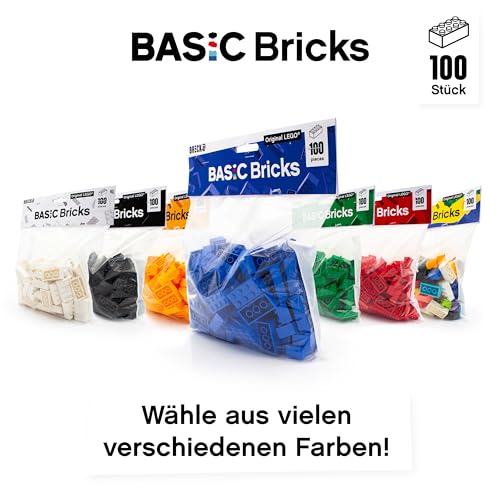 LEGO Steine Blau 2x4 Classic, 100 Stück - Einzelne Blaue Bausteine in der Großpackung, für LEGO Blaue Platte und Box, Einsteigerset… – Ansicht 7