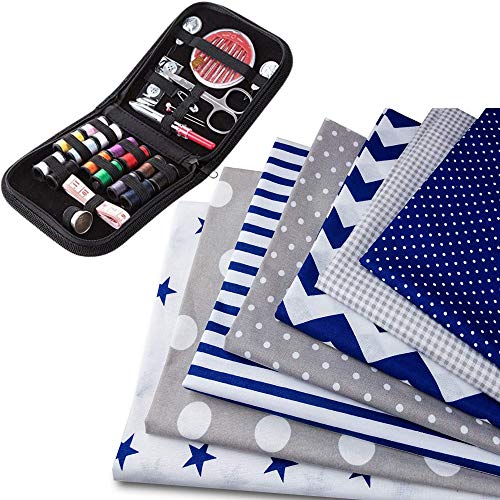 Set da Cucito in Tessuto di Cotone e Kit di Cucito...