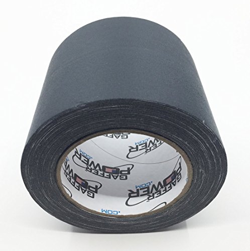 Gaffer Power Real Professional Premium Grade Gaffer Tape 4 Inch X 30 Yards, Black- Made In The Usa - Heavy Duty Gaffers Tape - Non-Reflective - Multipurpose - Better Than Duct Tape! #TOP7