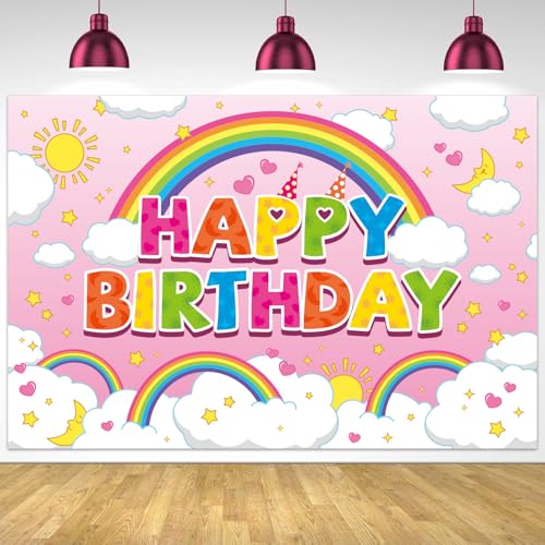 Fondo de Fiesta con Temática de Oso, 100 x 150 cm Pancarta Cumpleaños Oso Divertido Decoración Fondo Feliz Cumpleaños para Niño y Niña Baby Shower