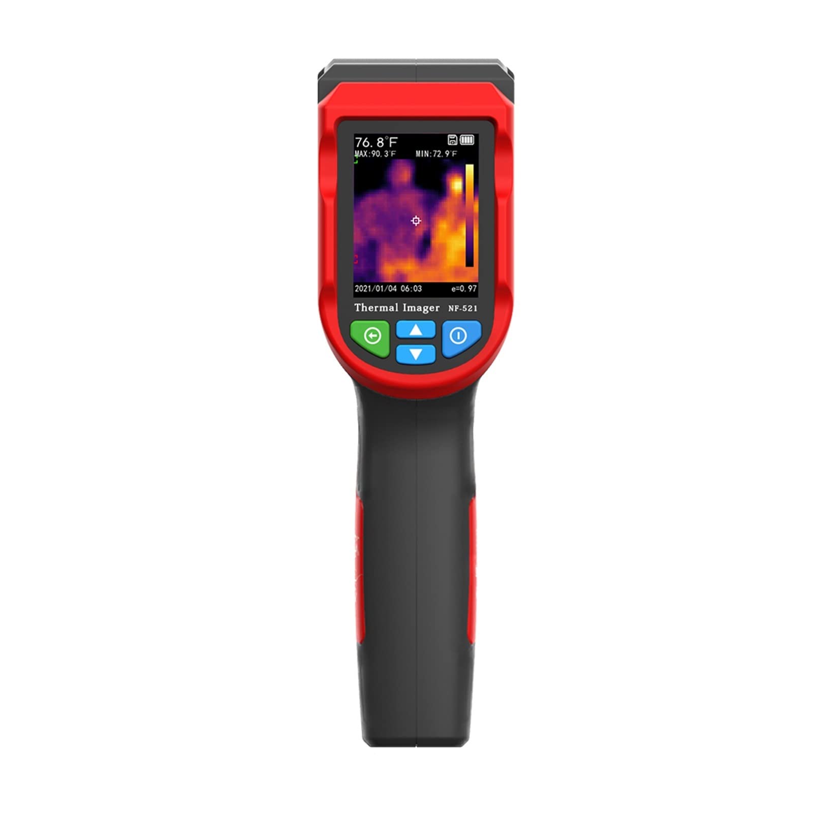 Cámara termográfica portátil Cámara térmica infrarroja Detector de calefacción de suelo Cámara de imágenes de temperatura Termómetro de imágenes de 2000 píxeles con análisis de PC y grabación de vídeo
