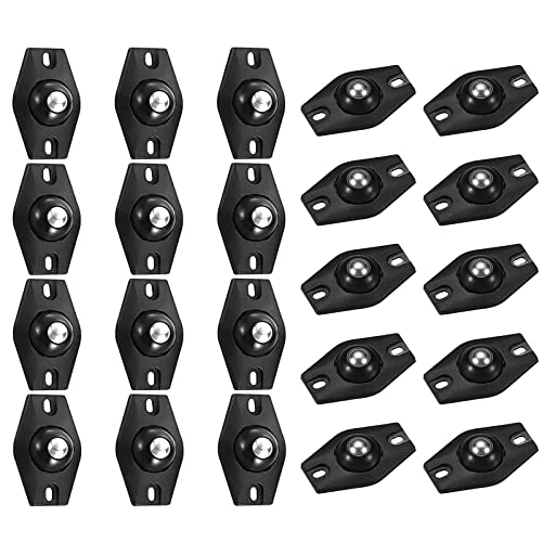 20 PCS Mini Roulette Auto-Adhésive Roulettes Pivotantes, Petite Roulette, Roulettes pour Meubles, Mini Roulette, Mini Roue Universelle Autocollante, pour Poubelles, Boîtes Rangement, Petit Meuble